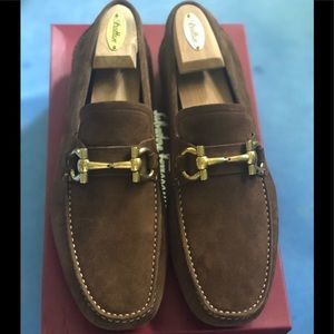 Salvatore Ferragamo - suede loafers 10.5 EE